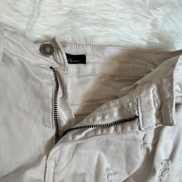 KANCAN White Distressed Juniors Jean Shorts - Picture 14 of 14